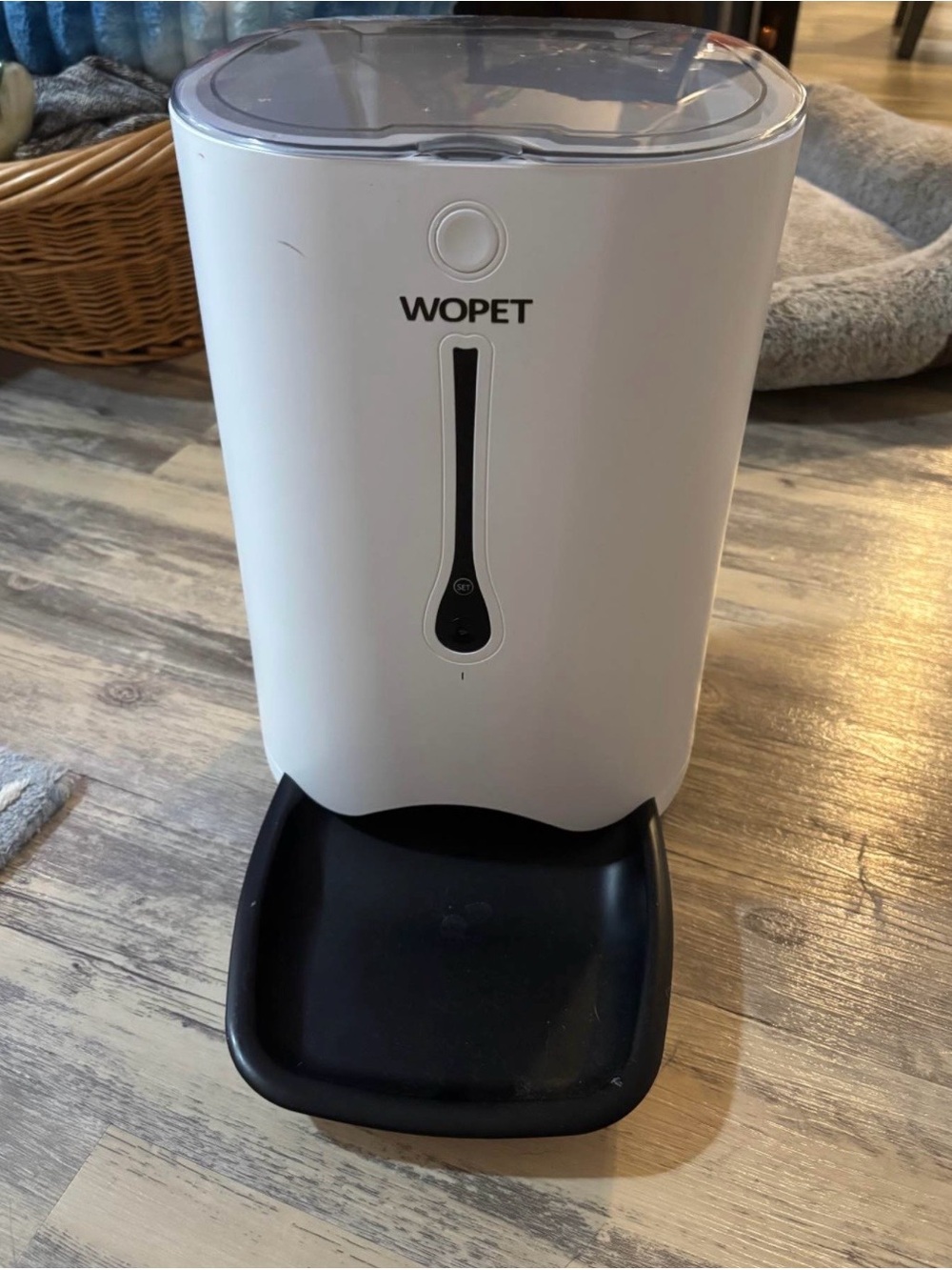White & Black Automatic Pet Feeder
